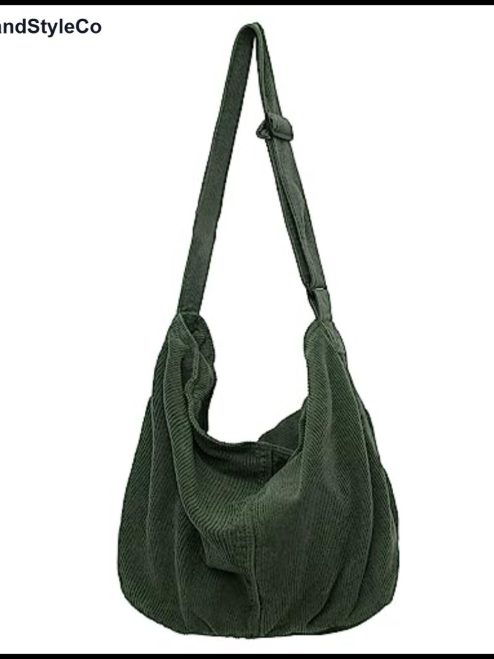 Corduroy Tote Bag Women's Large Capacity Shoulder Hobo Travel Shopping